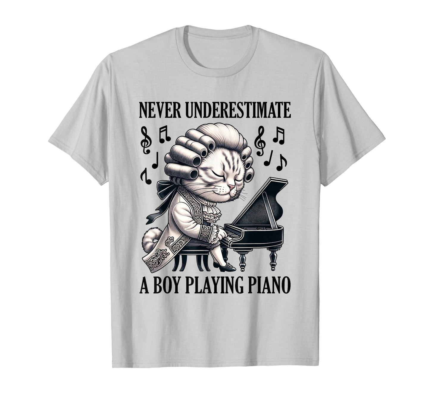 Cat At The Piano Piano Boy Piano Player T-Shirt
