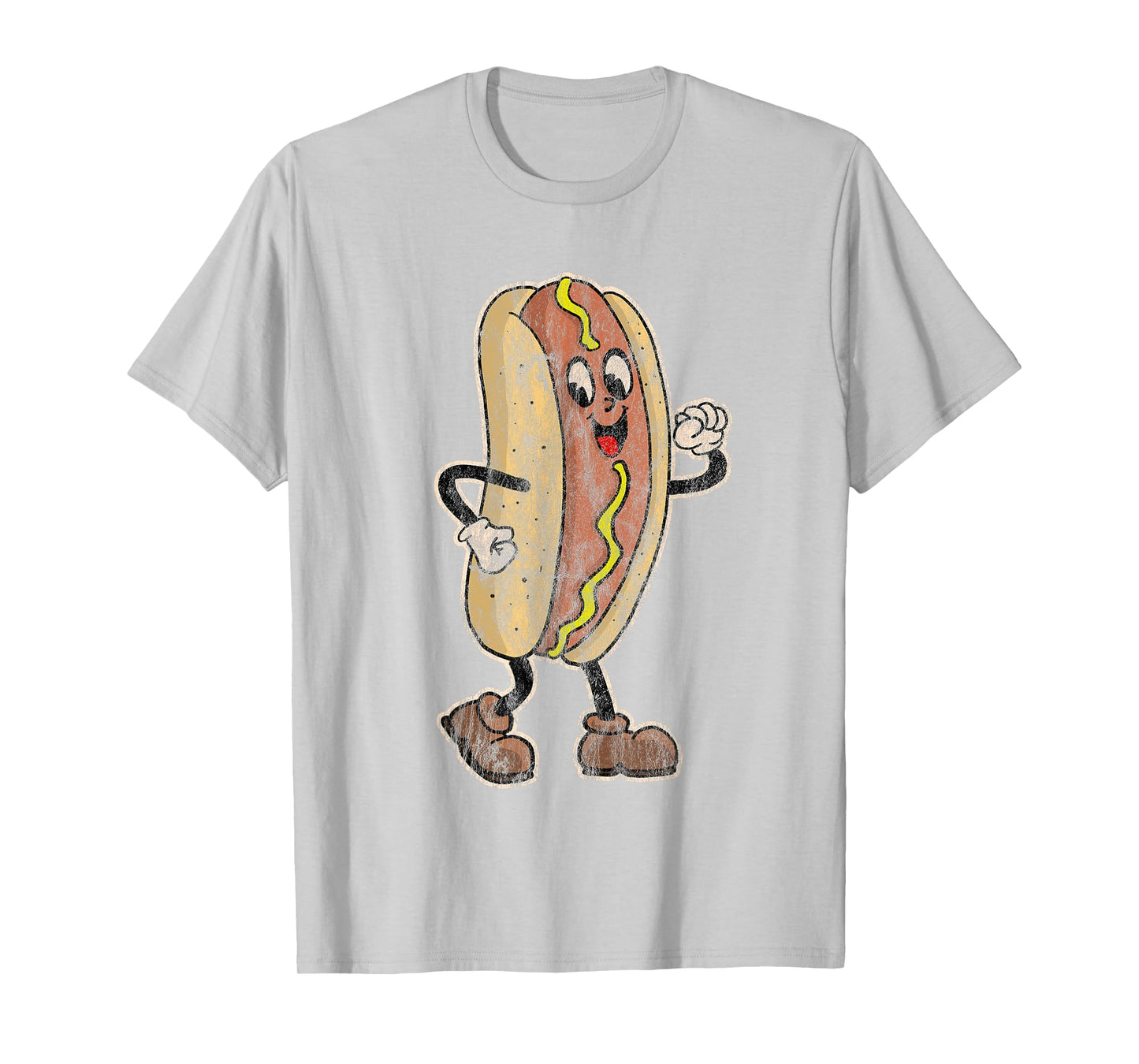 Distressed Walking Drive in Movie Hot Dog T-Shirt