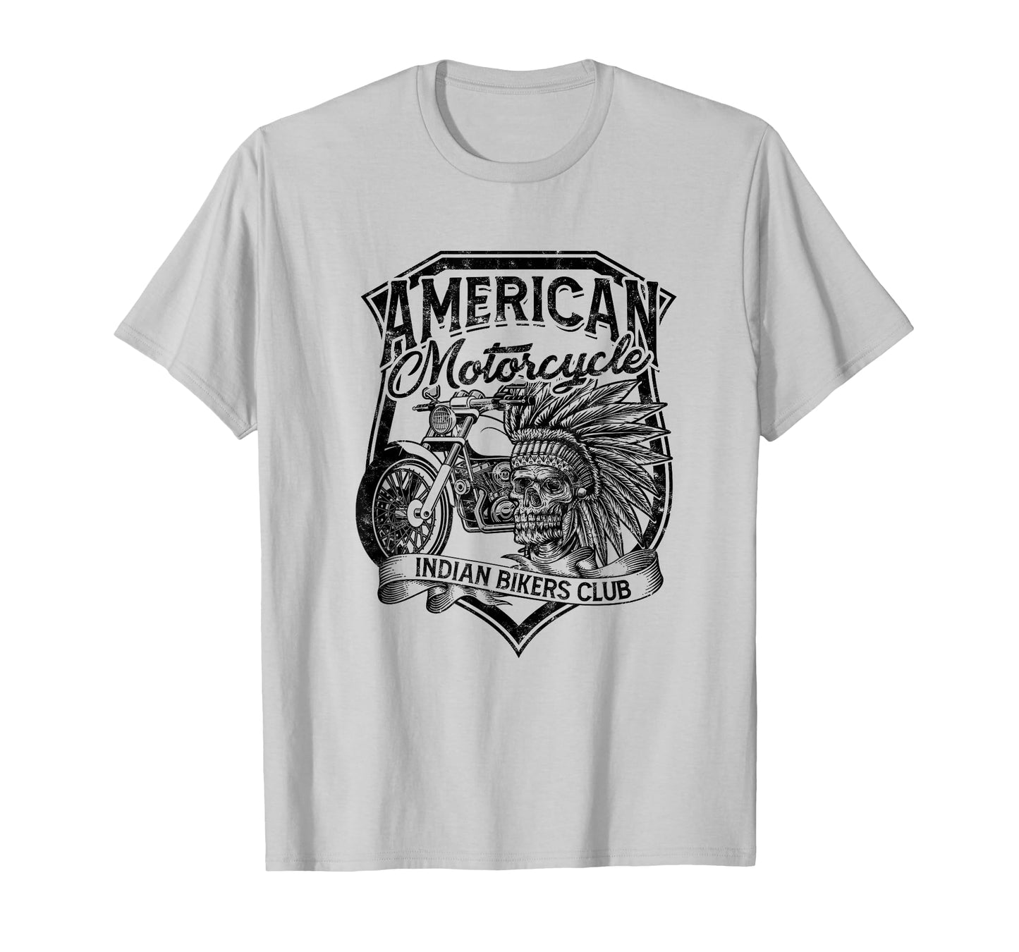 American Motorcycle Indian bikers club - Native american T-Shirt
