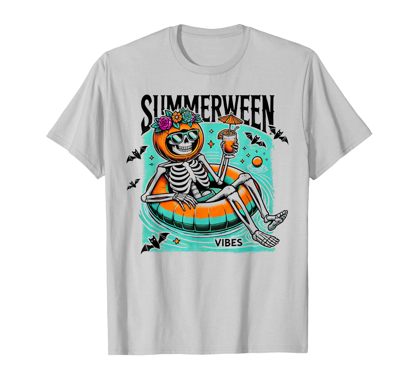 Summerween Vibes - Halloween Summer Fun T-Shirt
