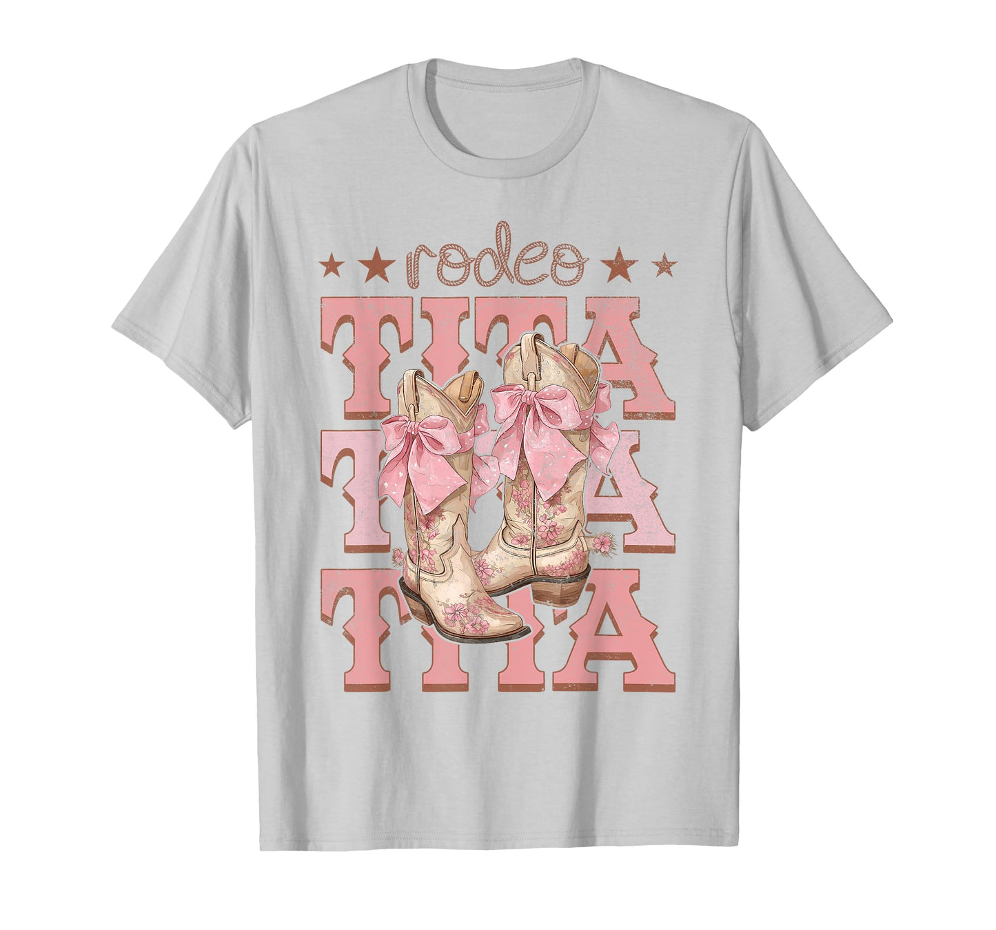 Rodeo Tita Pink Boots Coquette Cow-Girl Birthday Party T-Shirt
