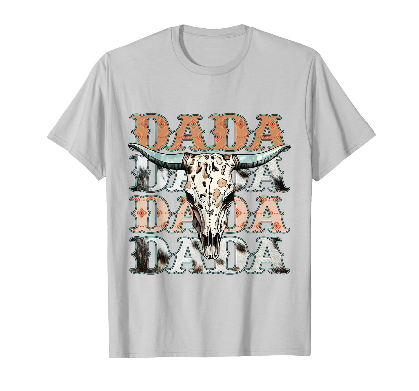 Dada Southern Western Cow Country Rodeo Cowgirl Vintage Dad T-Shirt