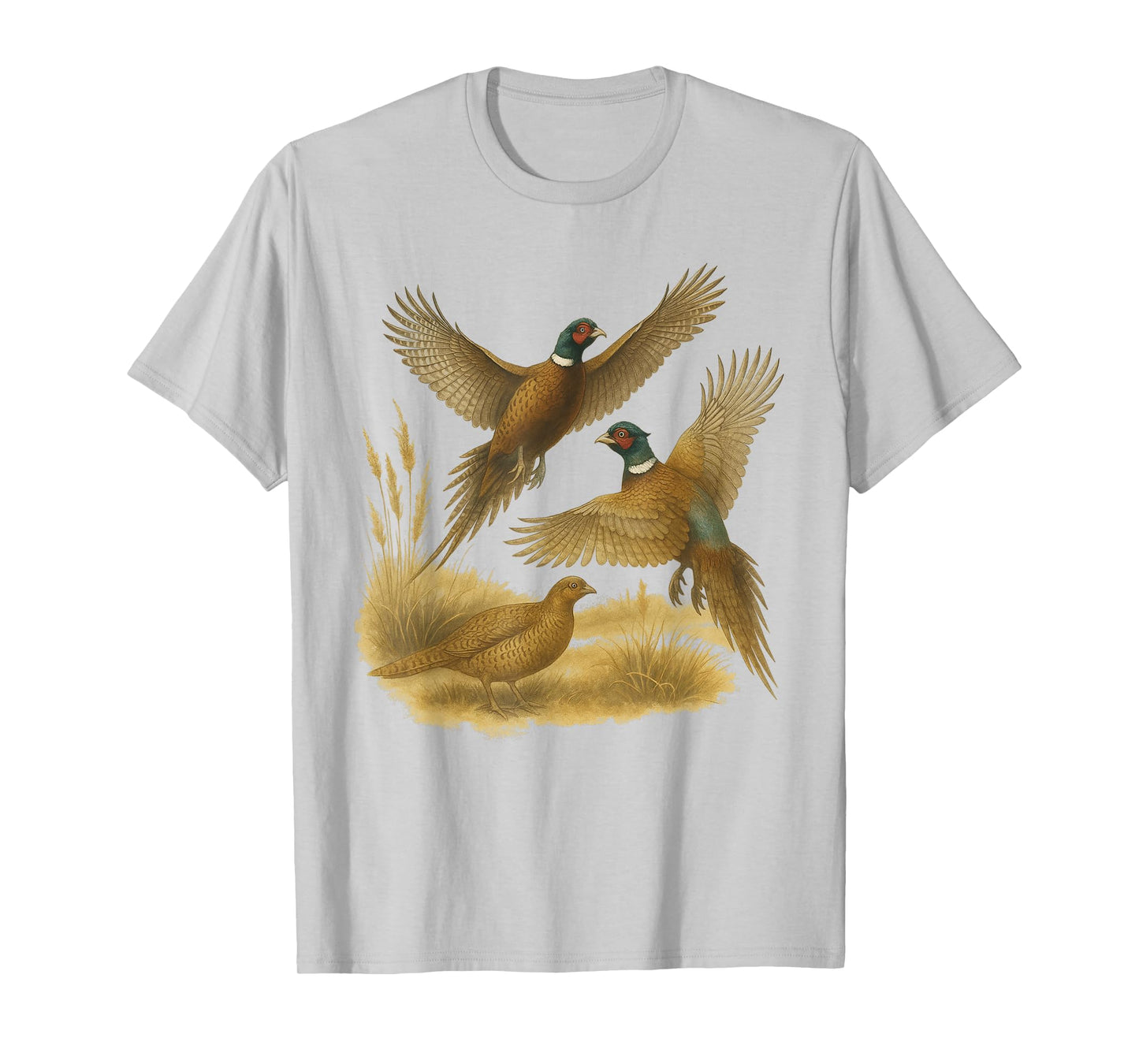 Retro Pheasant 90s Nature Vintage Wildlife Bird T-Shirt