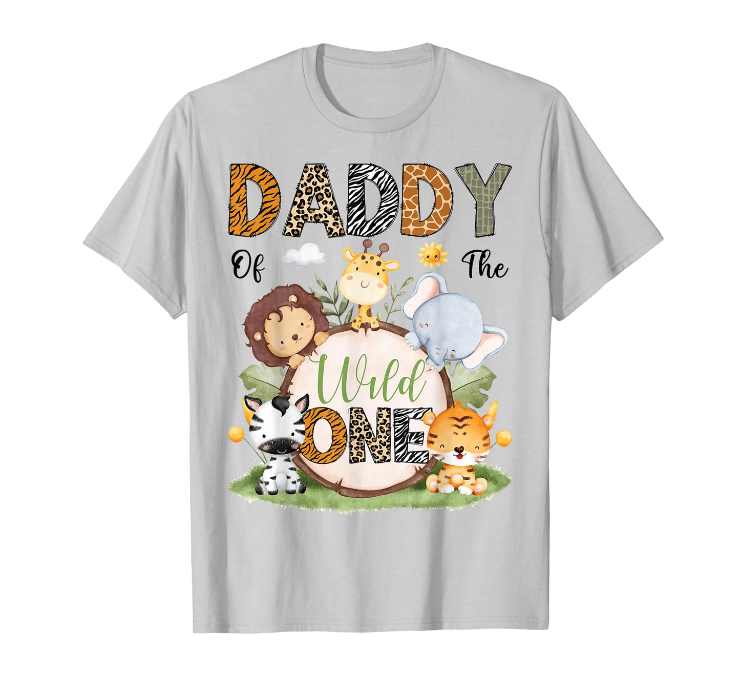 Daddy Of The Wild One 1St Birthday Boy Safari Lover T-Shirt