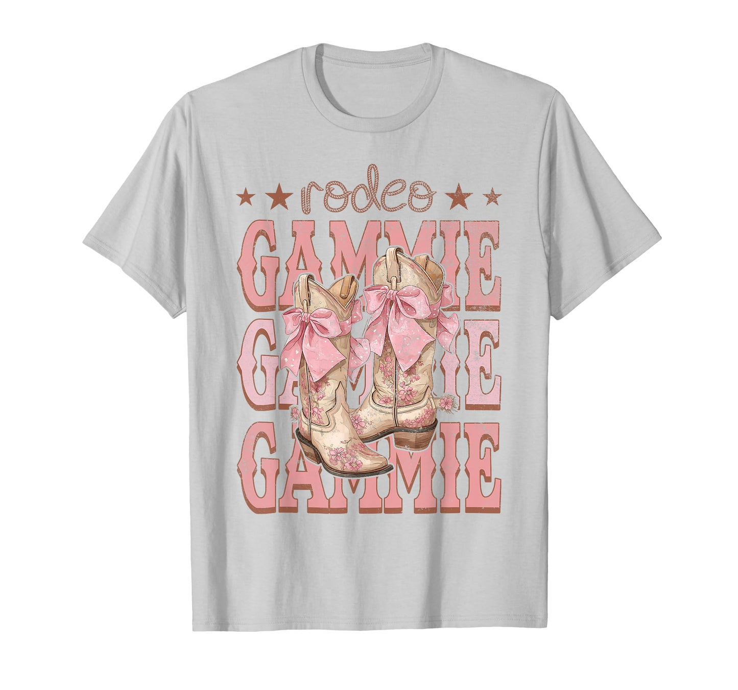 Rodeo Gammie Pink Boots Coquette Cow-Girl Birthday Party T-Shirt