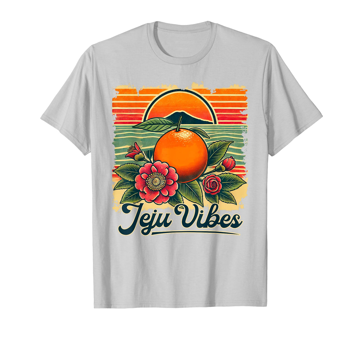 Jeju Vibes Tangerine Hallabong Jeju Korea Souvenir Korean T-Shirt