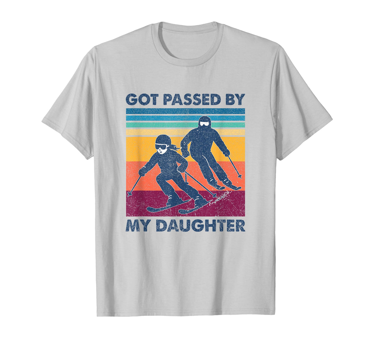 Got Passed by My Daughter Funny Skiing T-Shirt