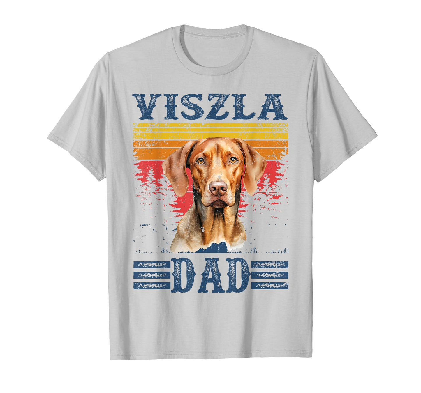 Viszla Dad Vintage Funny Cute Dog Lover T-Shirt