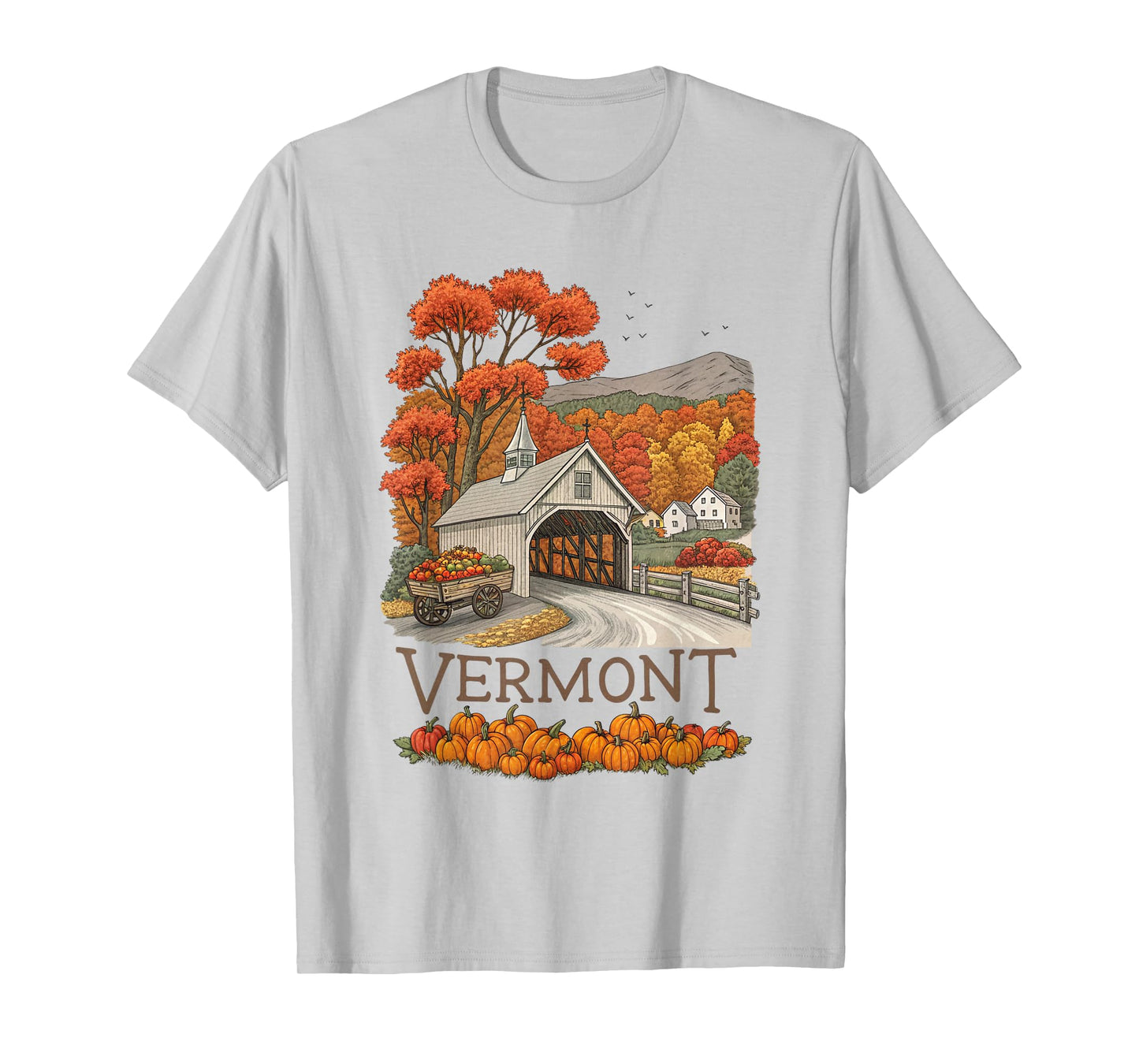 Vermont Fall Scenery Autumn Harvest Souvenir T-Shirt