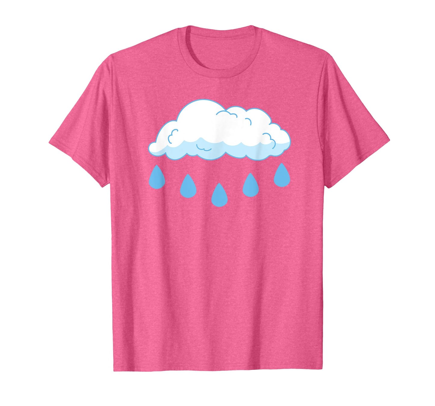 White Clouds Rain Drop Cloud Rain Costume T-Shirt