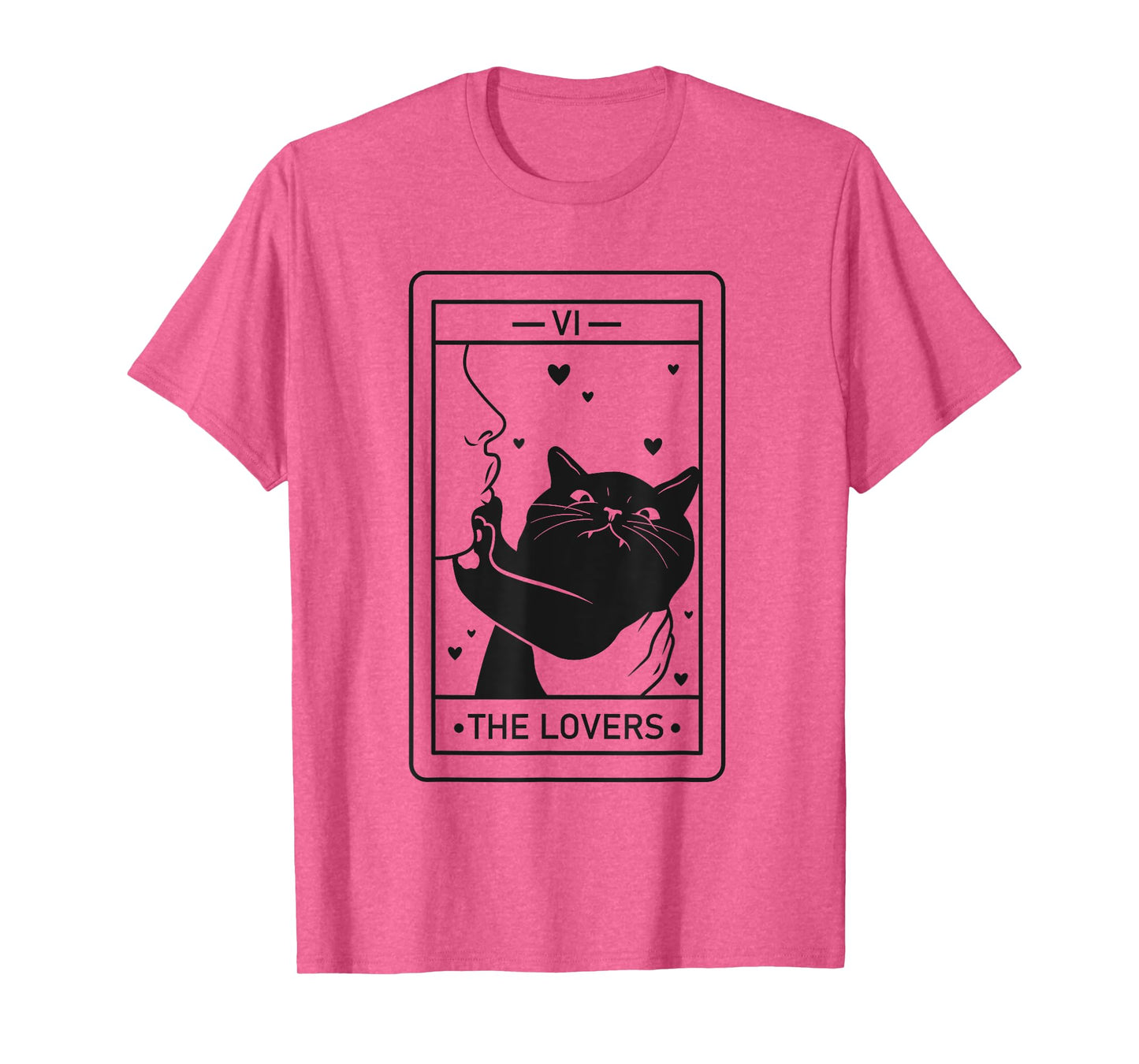 Black Cat Tarot Cute Witchy Cat Lover Men Women T-Shirt