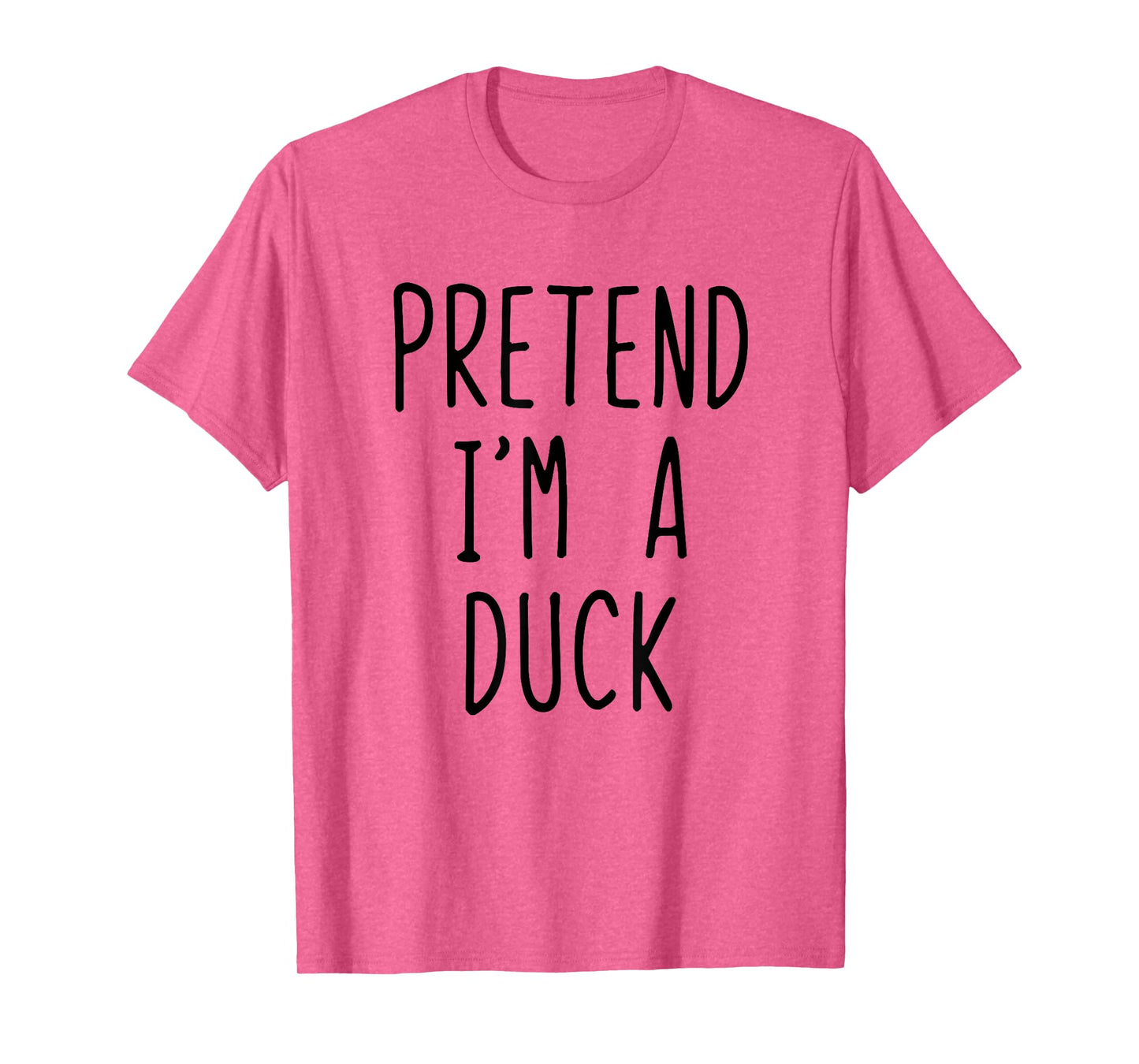 Pretend I'm A Duck Costume Halloween Funny Lazy Adult Kids T-Shirt