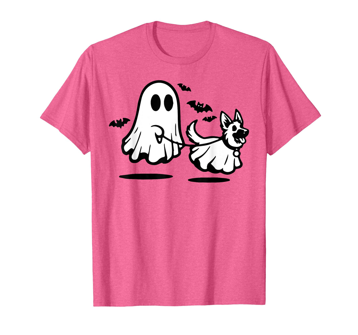 German Shepherd Ghost Walking Dog T-Shirt