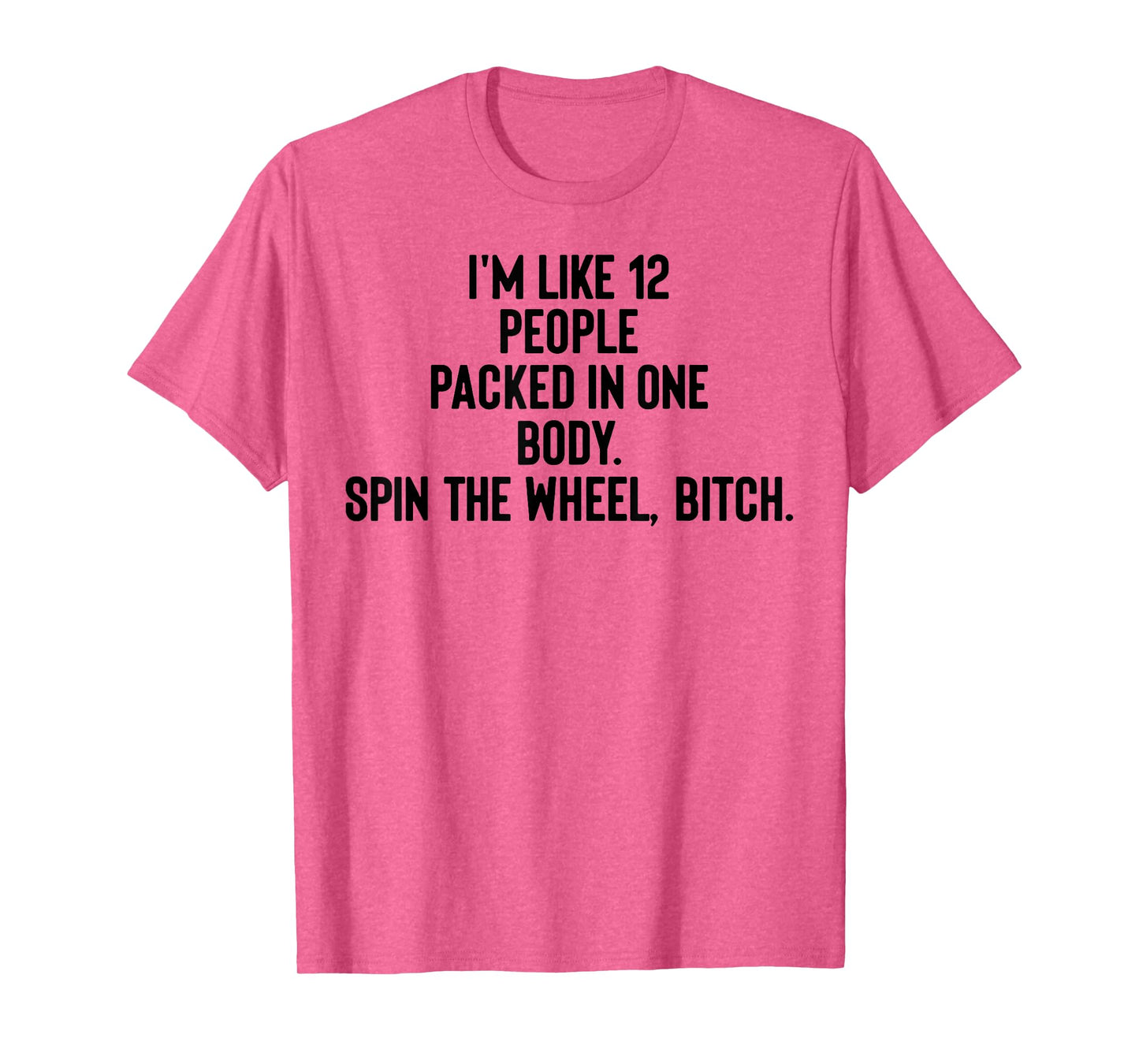 I'm Like 12 People Packed In One Body Spin The Wheel Bitch T-Shirt