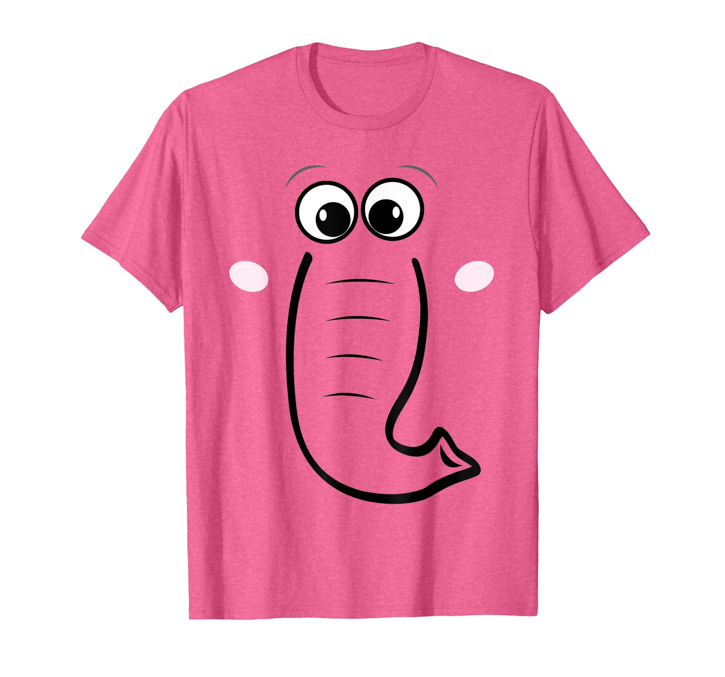 Elephant Face, Cartoon Style, Easy Halloween Costume T-Shirt