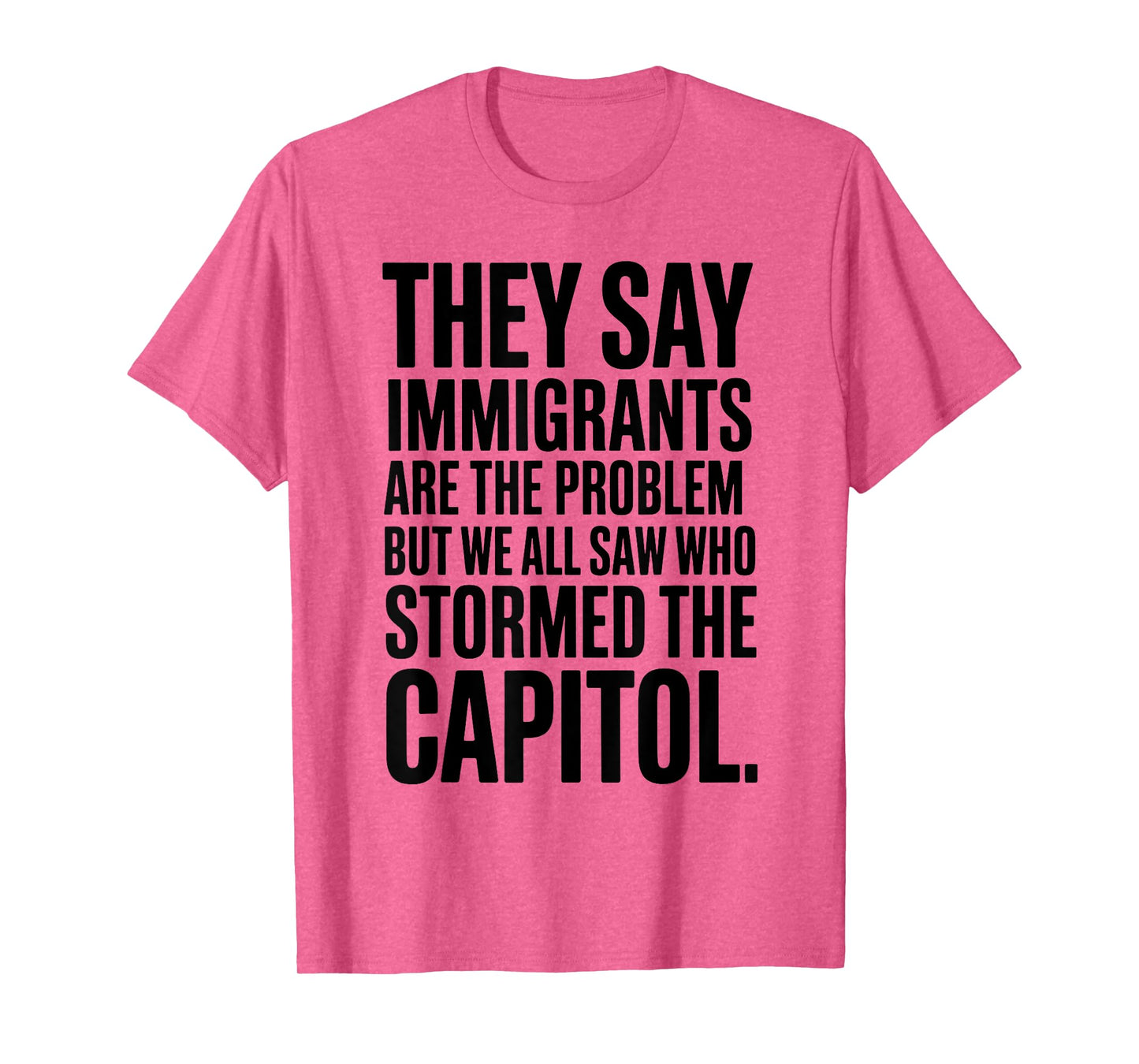 They Say Immigrants Are The Problem But We All Saw Stormed T-Shirt