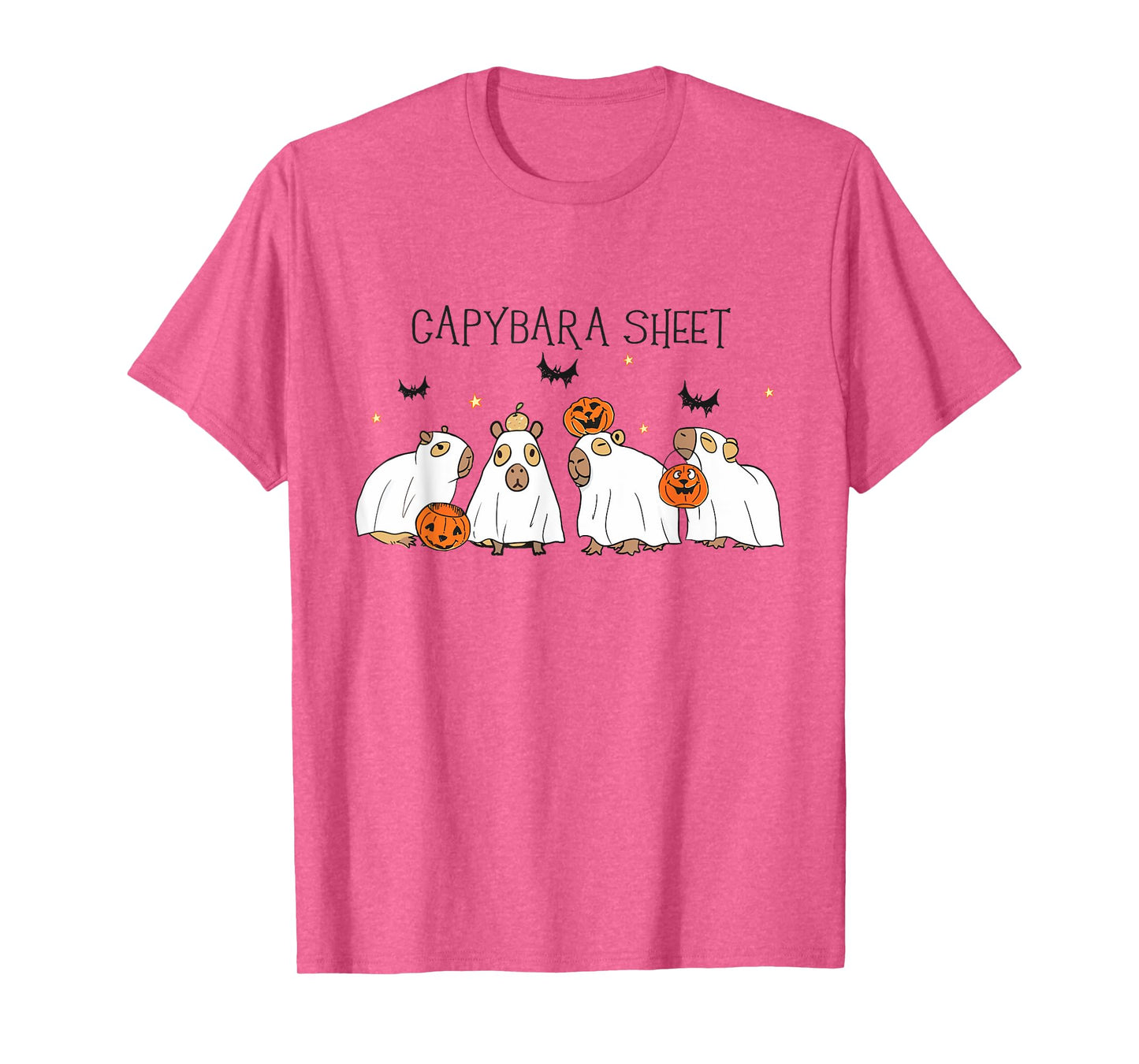 Capybara Sheet Halloween Capybara Ghost Capybara Lover Women T-Shirt