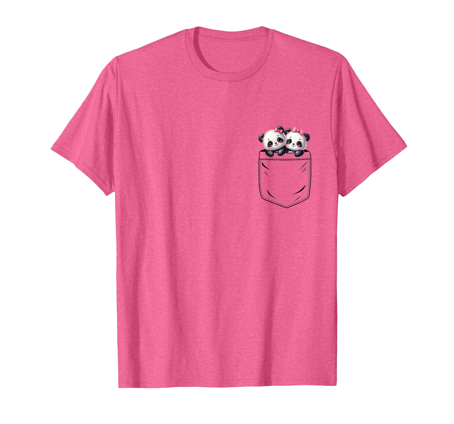Panda Lovers Cute Funny Baby Pandas In Pocket T-Shirt