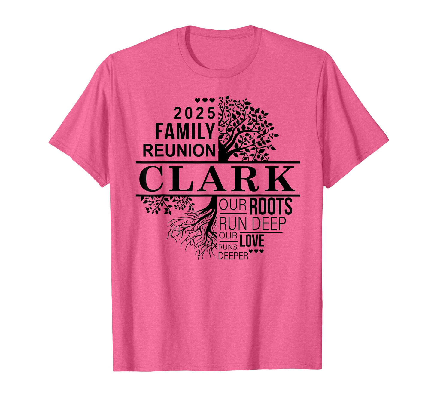 Clark Family Tree Funny Family Reunion 2025 Men Women Kids T-Shirt