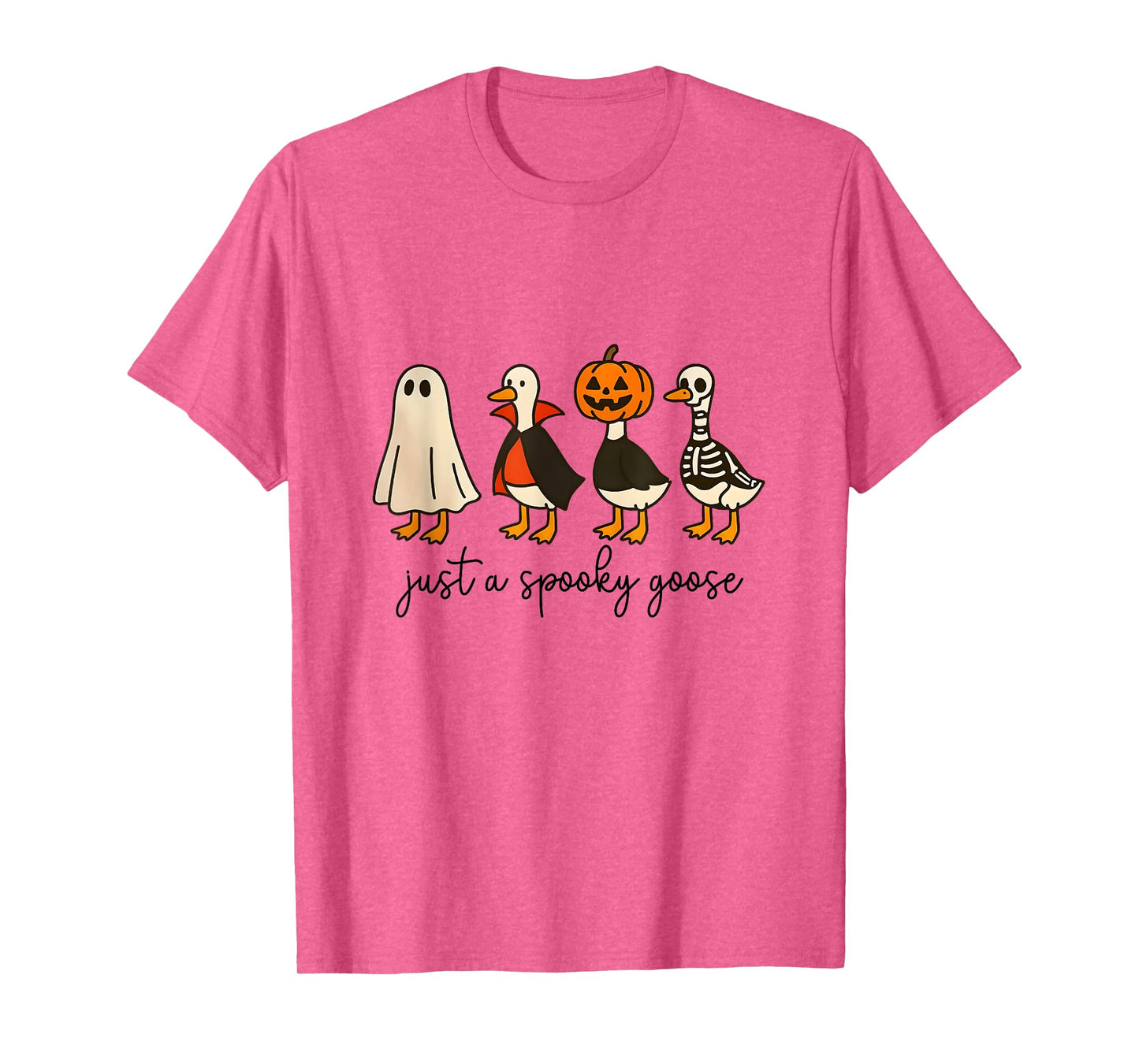 Just A Spooky Goose Halloween Cute Ghost Goose Spooky Goose T-Shirt