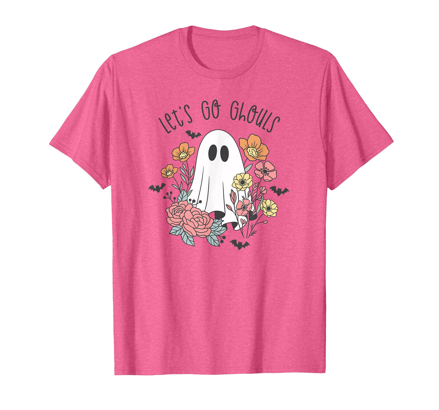 Let's Go Ghouls Flower Ghost T-Shirt
