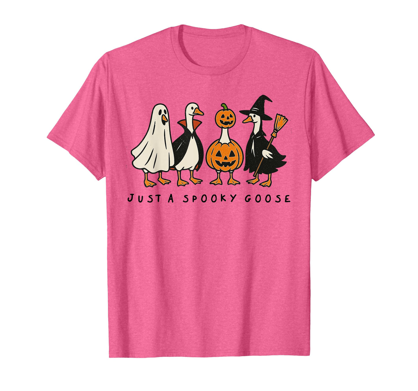 Just A Spooky Goose Halloween Silly Goose Funny Halloween T-Shirt