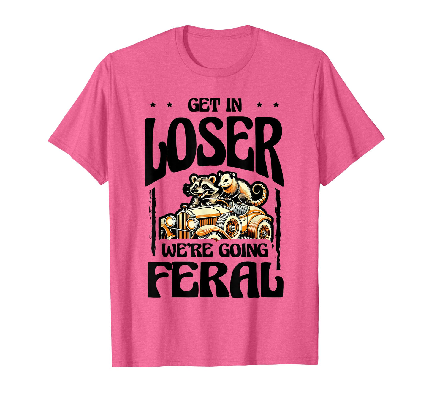 Feral Raccoon Girl Vintage Meme Summer Day Halloween T-Shirt