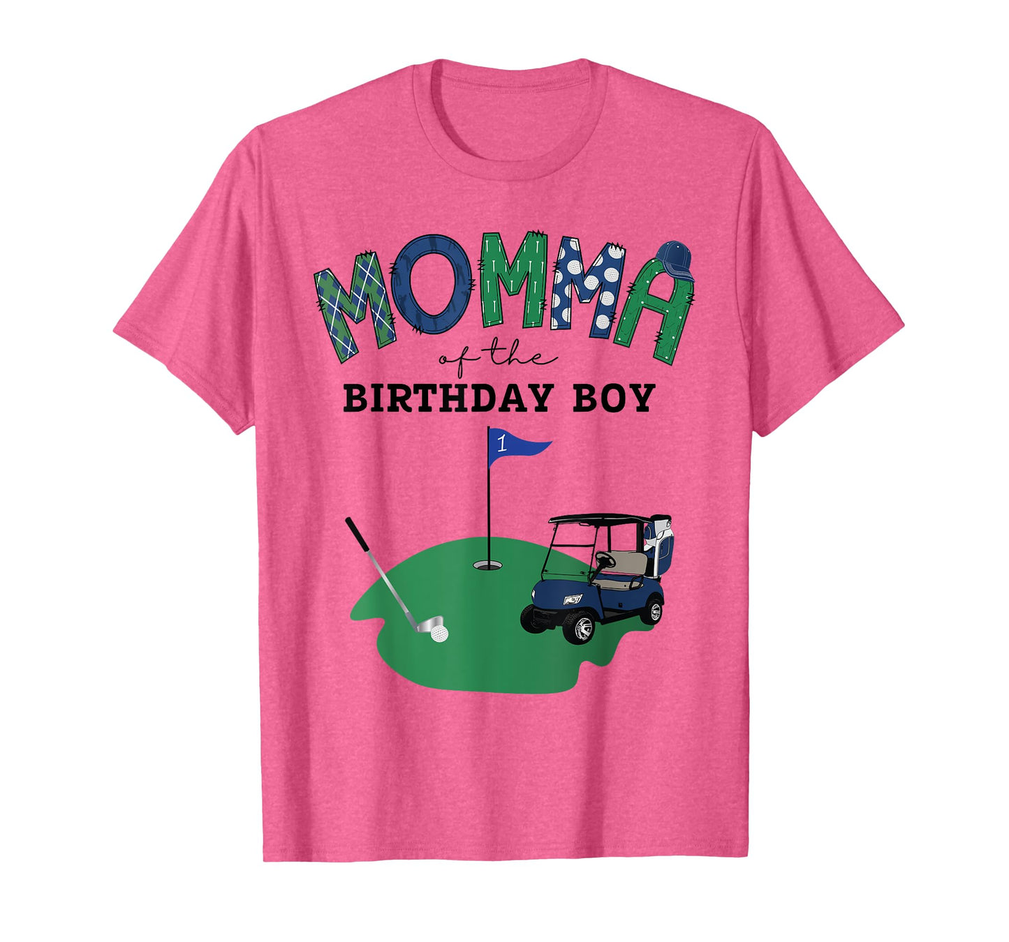 Momma Of The Birthday Boy Hole in One Golf 1St Birthday T-Shirt