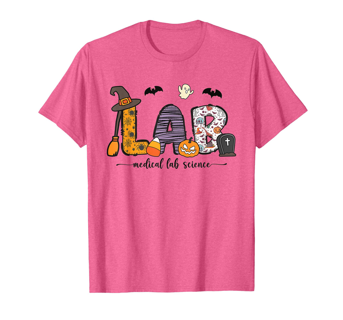 Medical Lab Science Halloween Laboratory Lab Tech Autumn T-Shirt