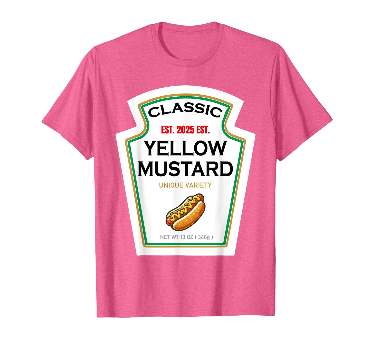 Yellow Mustard DIY Costume Matching Couples Groups Halloween T-Shirt
