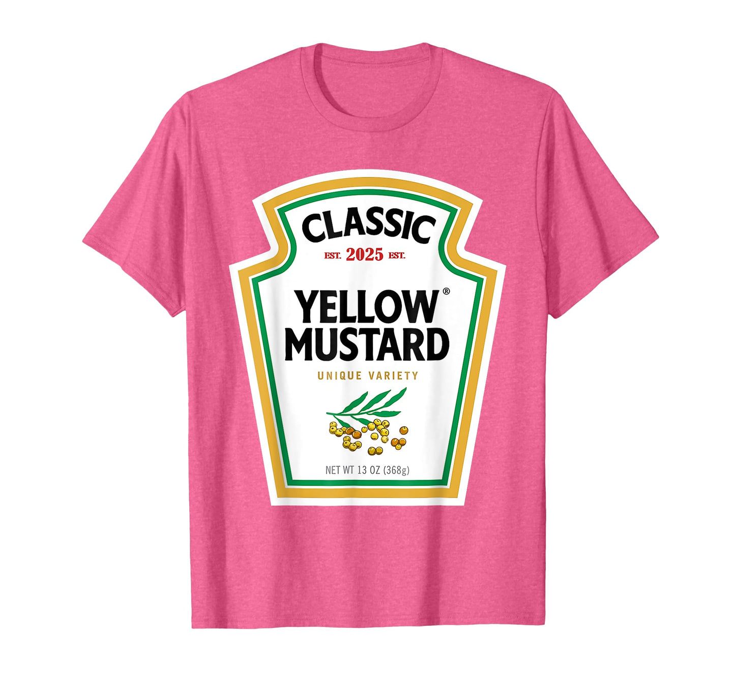 Yellow Mustard DIY Halloween Costume Matching Group Mustard T-Shirt
