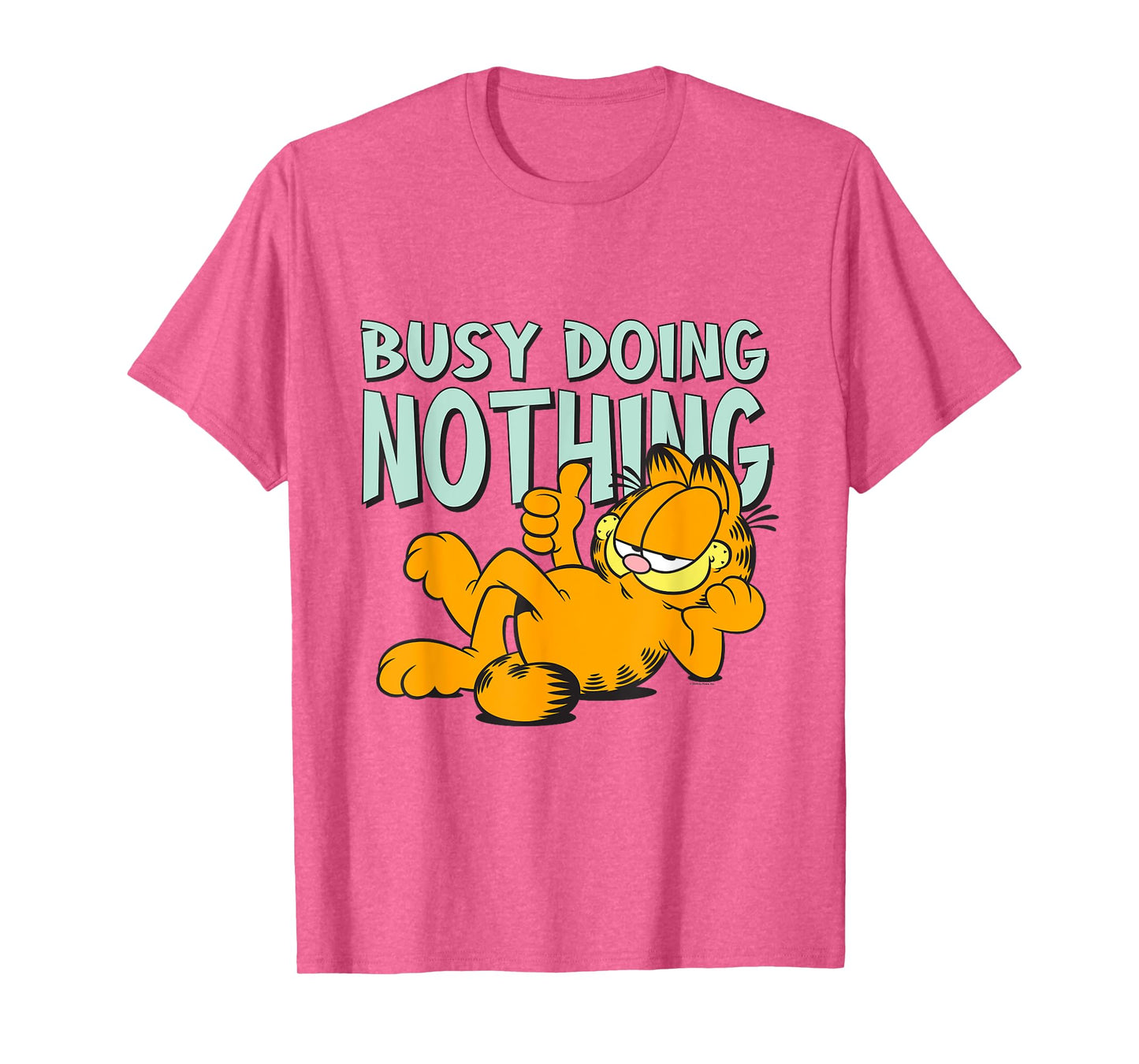 Garfield Classic Laying Down Busy Doing Nothing Thumbs Up T-Shirt