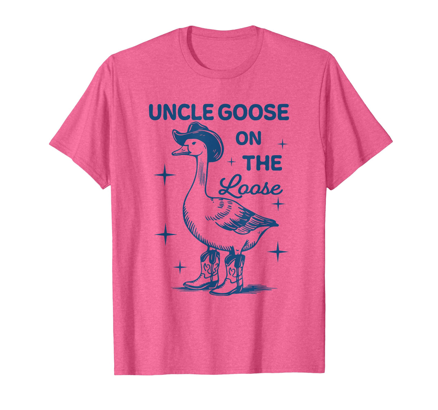 Funny Uncle Goose On The Loose, Funny Western Cowboy T-Shirt