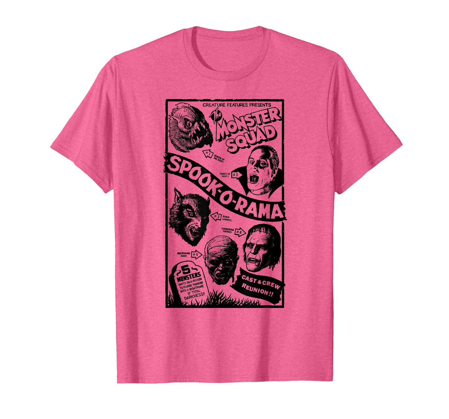 Vintage Halloween Spook-O-Rama Horror Show Monster Squad T-Shirt