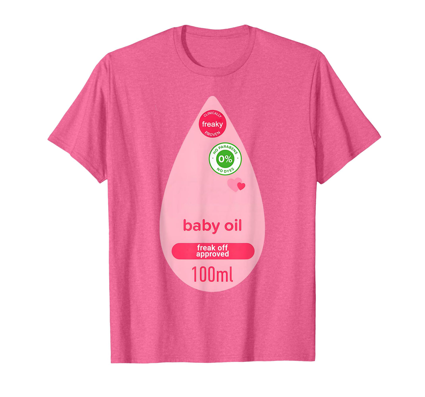 Baby Oil Halloween Costume Funny Women Men Halloween Costume T-Shirt
