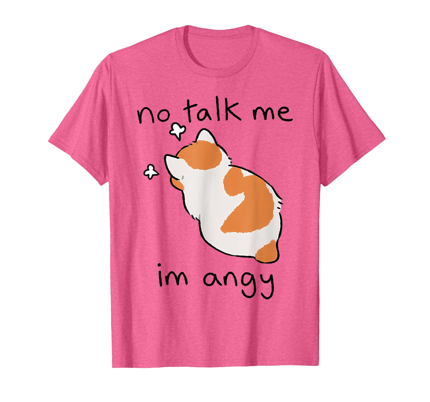No Talk Me I'M Angry Cute Angry Cat T-Shirt