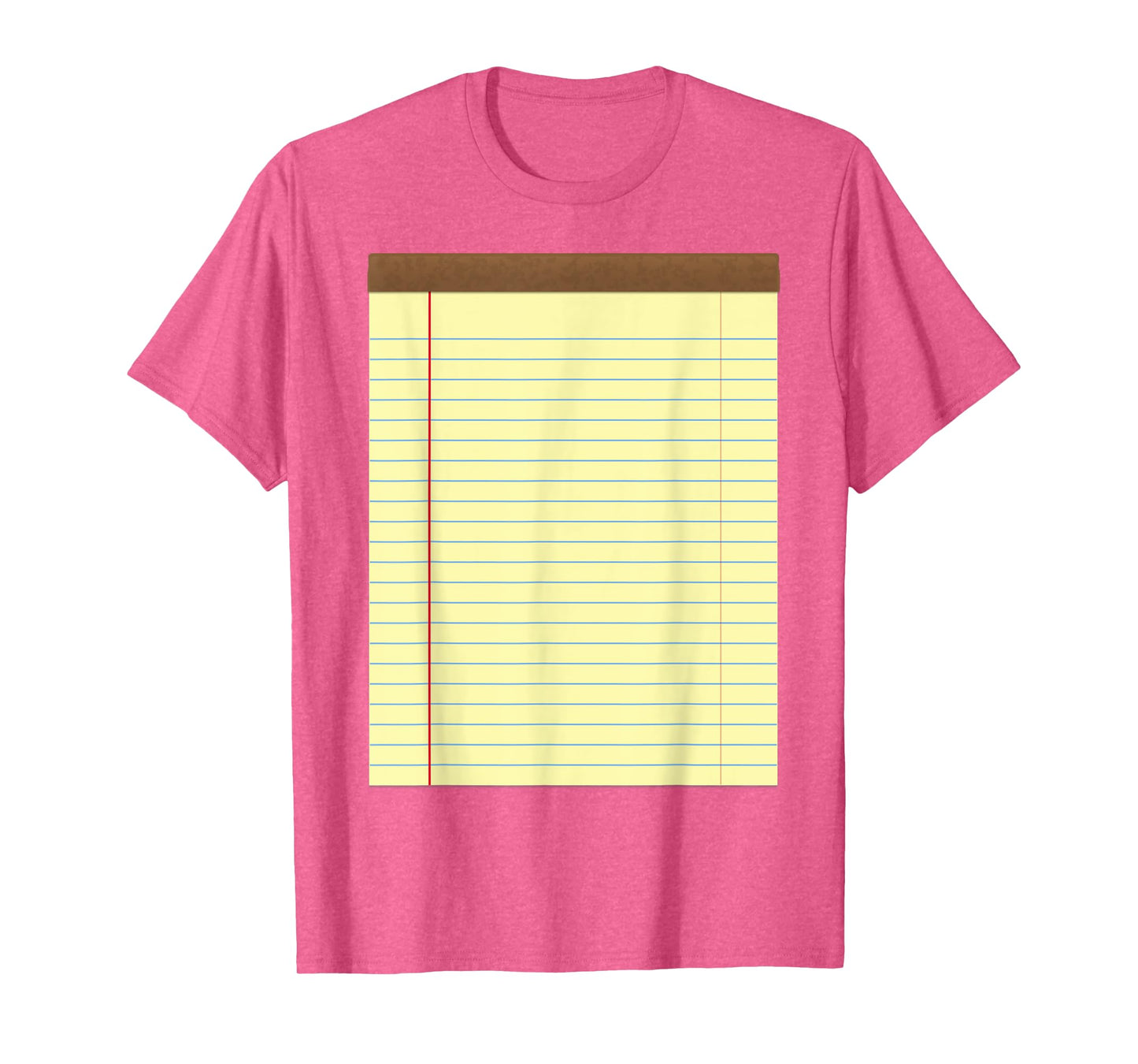 Yellow Pad Lined Notebook Couple Group Halloween Costume T-Shirt