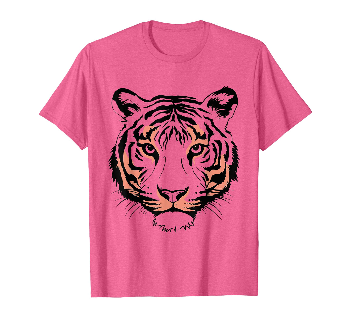 Orange Tiger Face Wild Animal For Women Men Kids Tiger Head T-Shirt