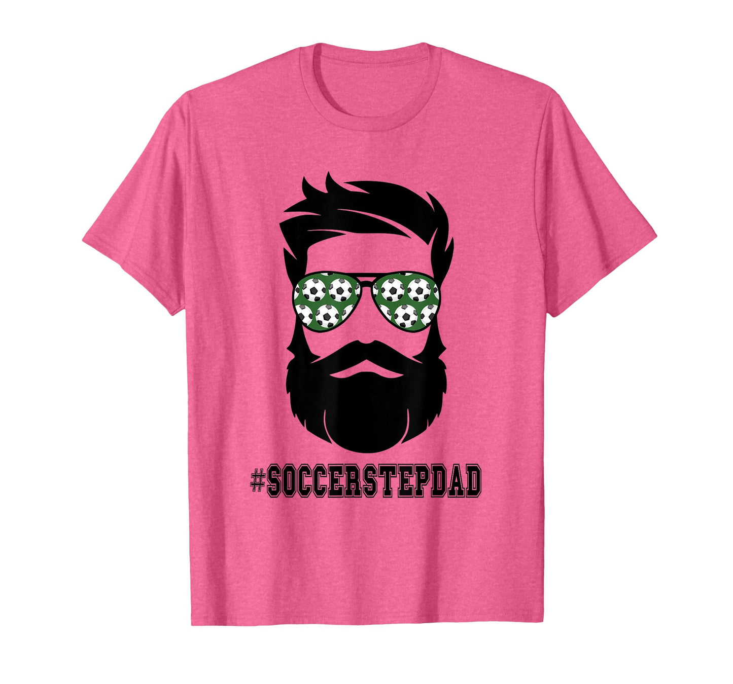 Soccer Stepdad With Beard Step Dad Step Father Stepfather T-Shirt