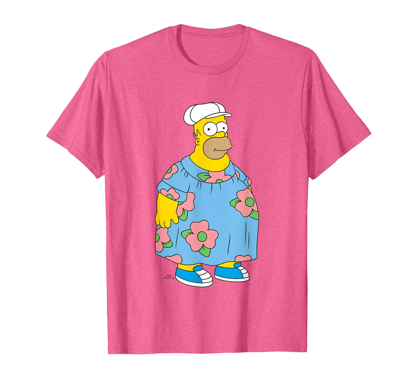 The Simpsons Iconic King Size Homer Muumuu Big Chest Logo T-Shirt