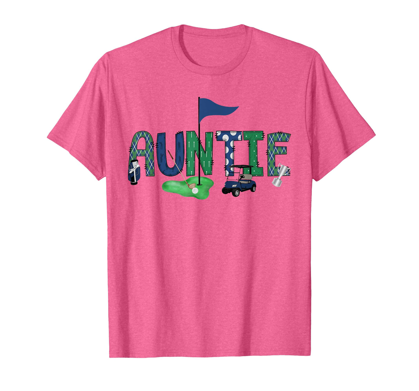 Auntie Of The Birthday Boy Hole in One Golf Sport Matching T-Shirt