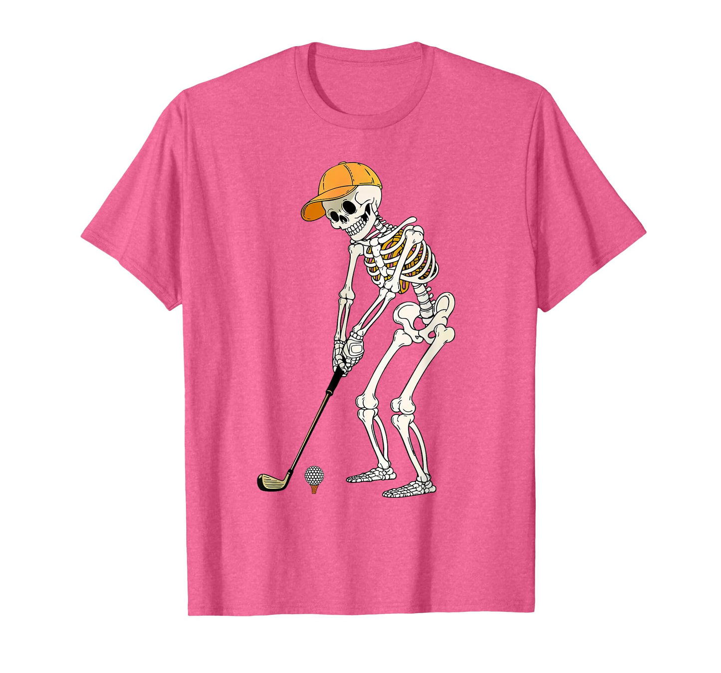 Retro Skeleton Golf Halloween Golfer Golf Player For Men Dad T-Shirt