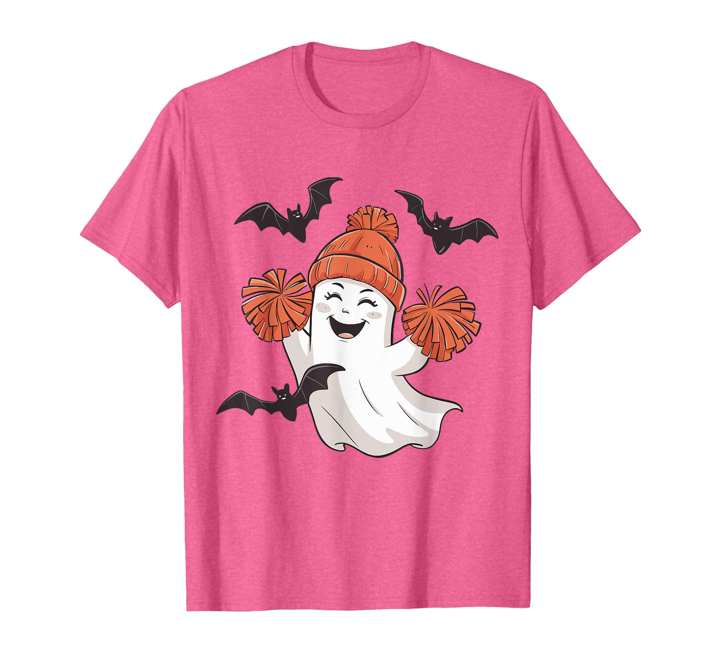 Funny Cheer Ghost Cheerleading Spooky Cheerleader Halloween T-Shirt