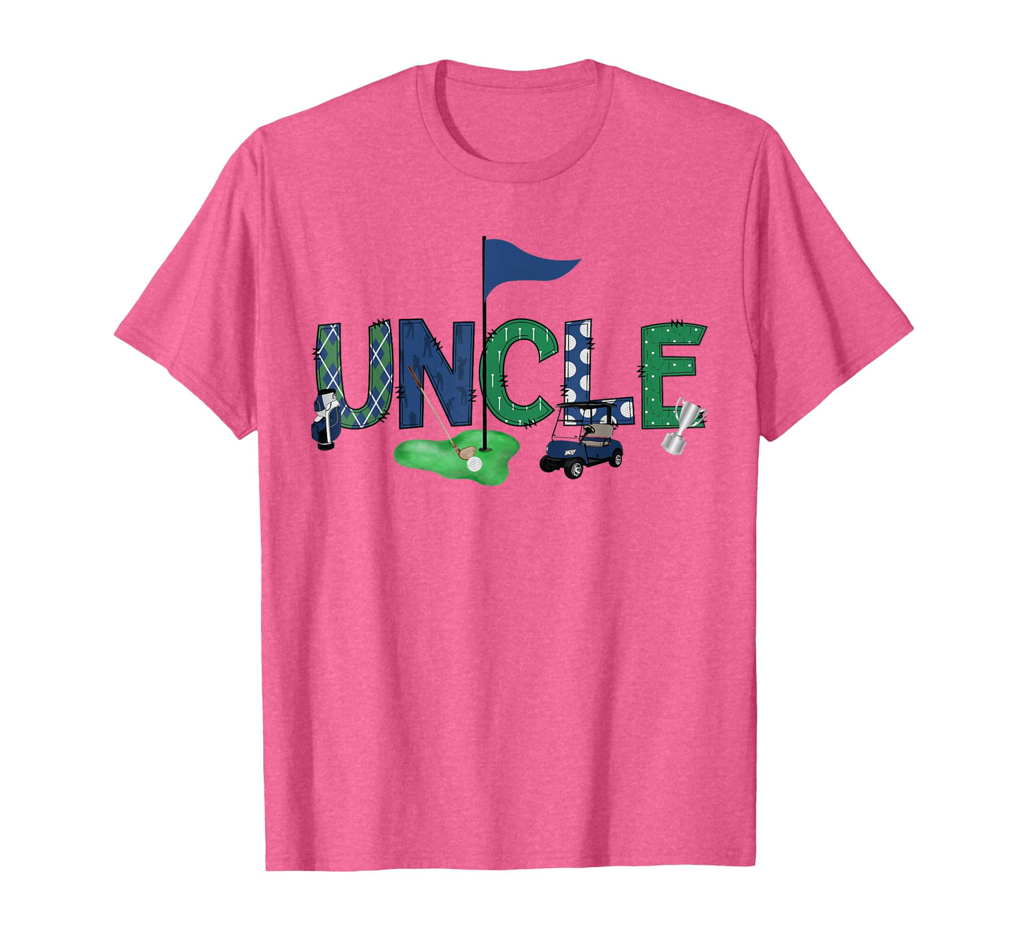 Uncle Of The Birthday Boy Hole in One Golf Sport Matching T-Shirt