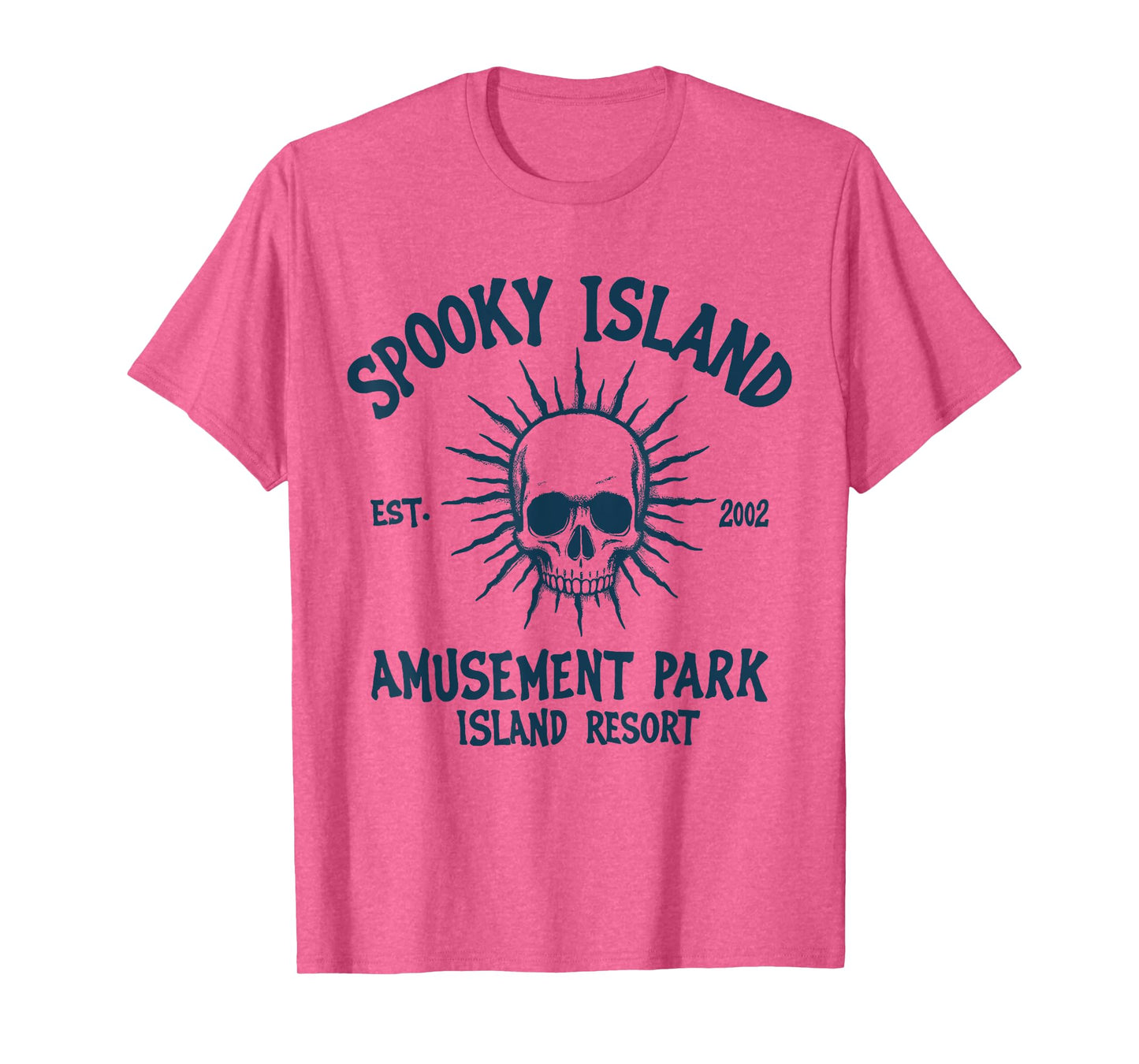 Vintage Spooky Island Amusement Park Island Men Women T-Shirt