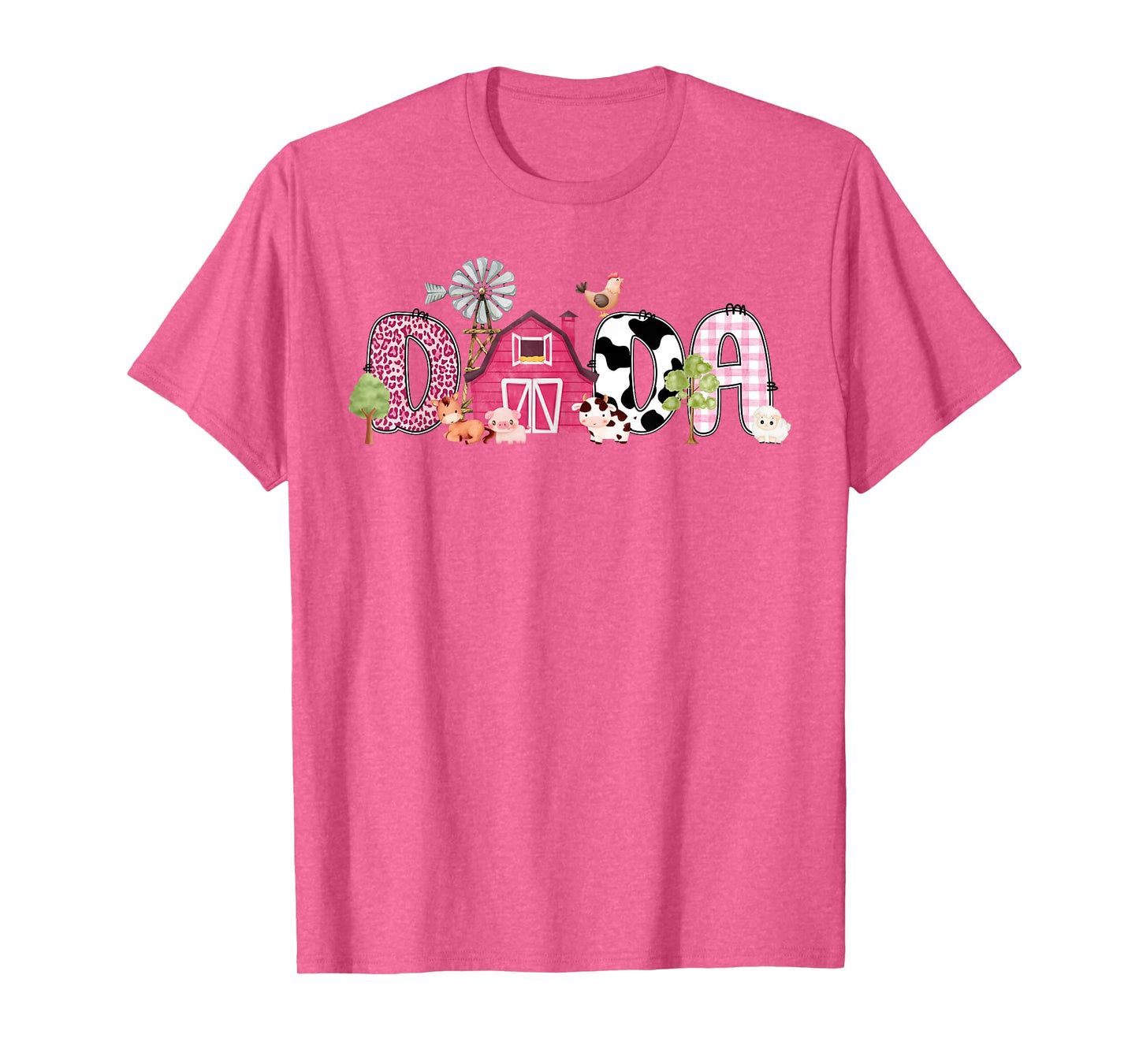 Dada Farm Animal Birthday 1st Family Matching Party Dad T-Shirt