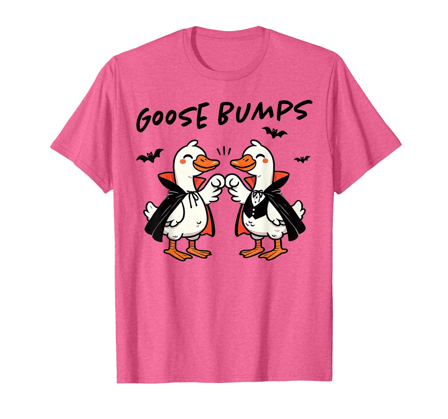 Cute Goose Bumps Animals Pun Witch Bats Halloween Lover Kids T-Shirt