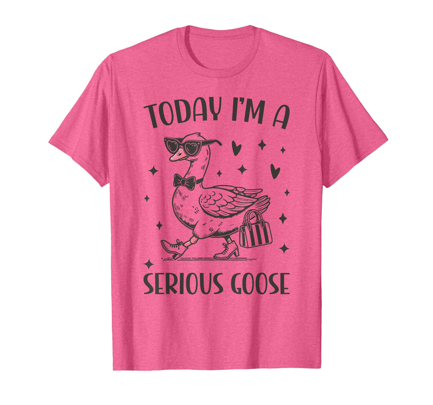 Today I'm A Serious Goose Funny Cowboy Goose T-Shirt