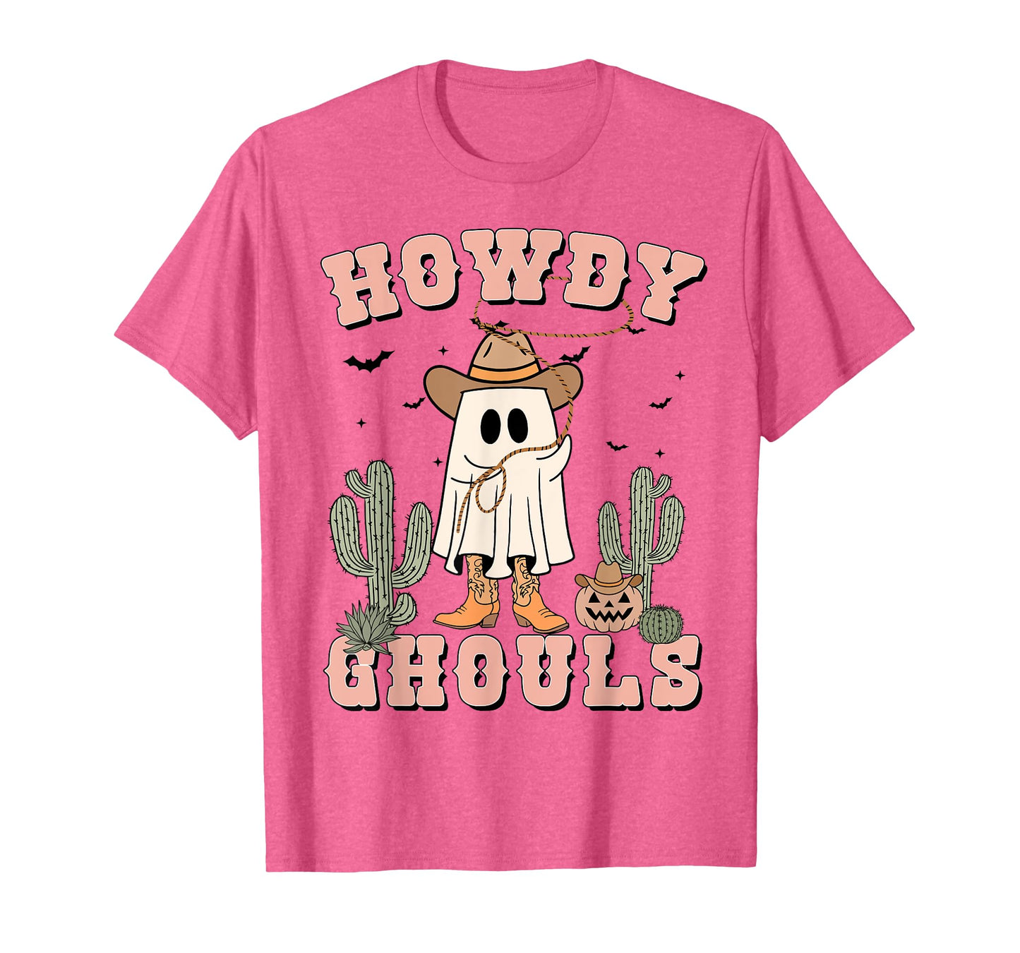 Funny Howdy Ghouls Cowboy Ghost Men Women Toddler Halloween T-Shirt