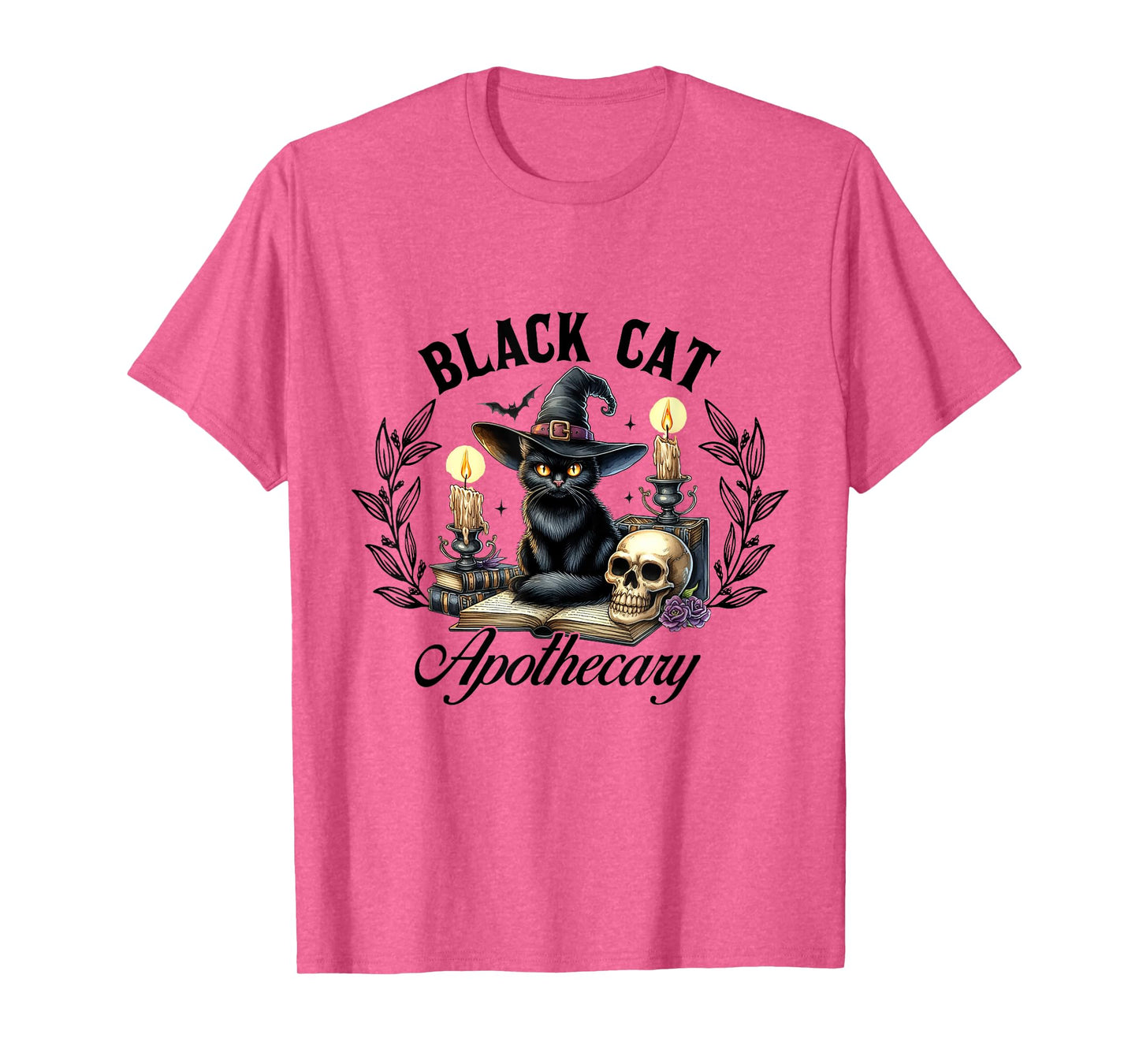 Black Cat Apothecary Funny Halloween Witchy Women Pet Love T-Shirt